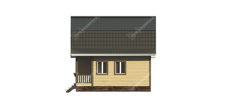 Проект дома из бруса "35" 6