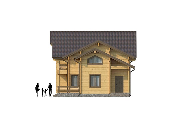 Дом из профилированного бруса под ключ - ДБ-260 8